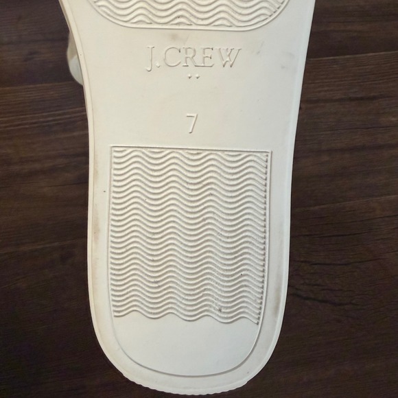 J.Crew Road Trip Women's Size 7 White Canvas Slip On Sneakers Shoes - Picture 8 of 9